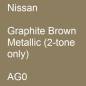 Preview: Nissan, Graphite Brown Metallic (2-tone only), AG0.